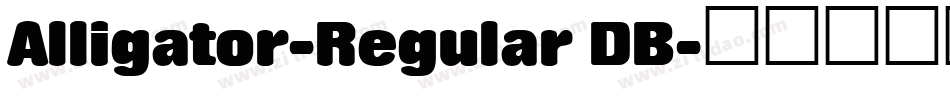 Alligator-Regular DB字体转换